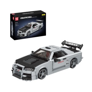 Mould King 10113 Nissan Skyline GTR R34 Car Model Building Set | 1,471 PCS