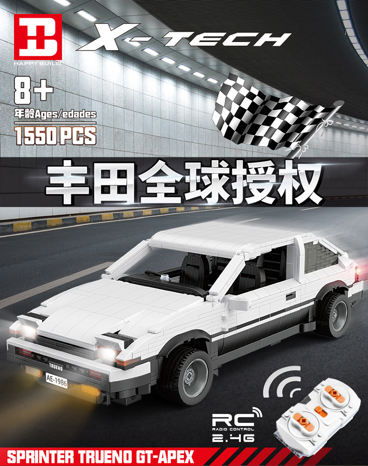 Happy Build YC-QC003 Initial D Toyota AE86