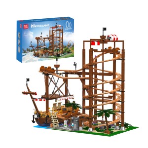 Mould King 11013 MKingland Double Helix Roller Coaster Building Set | 2,174 PCS